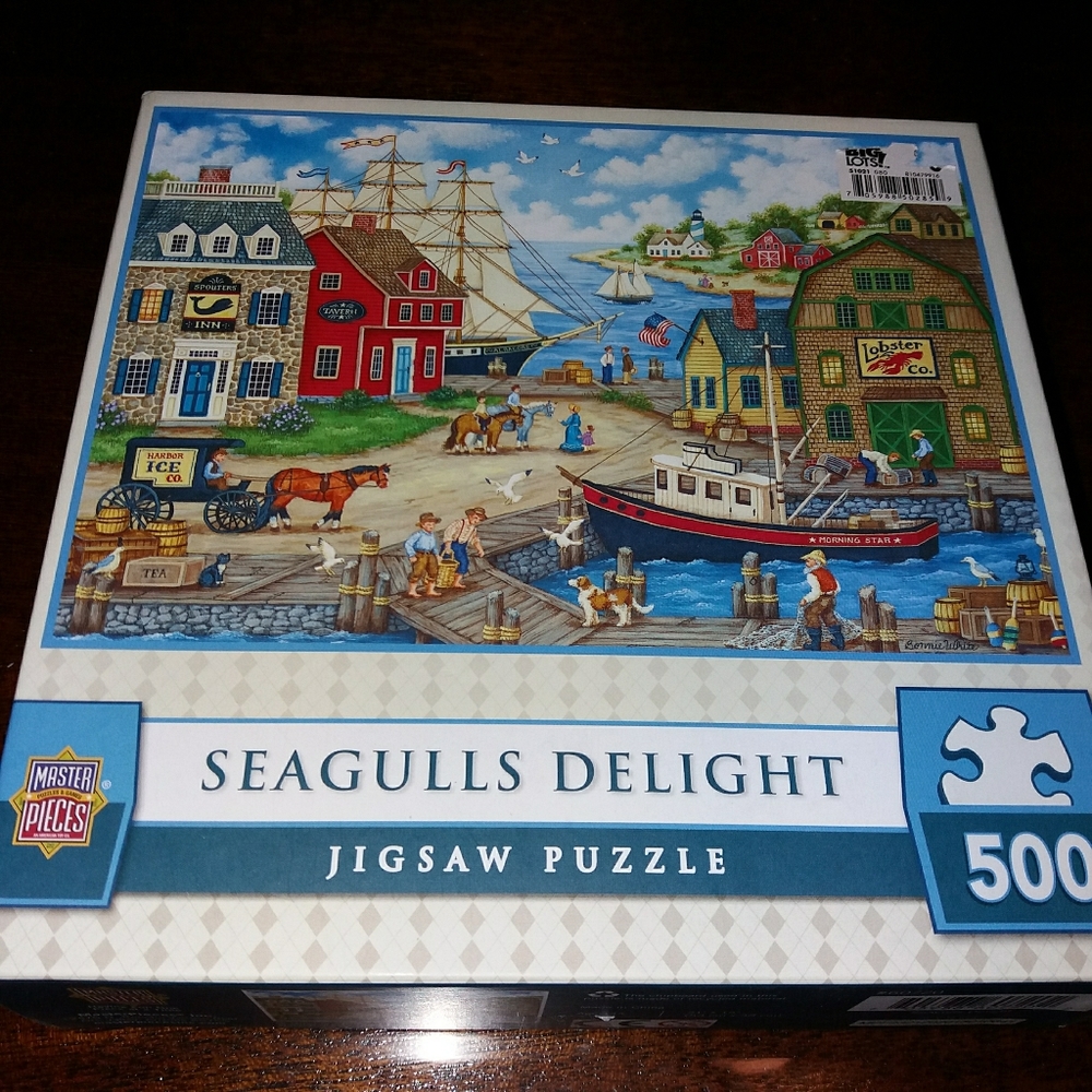 Master Piece Puzzles 500 Seagulls Delight 21×15"Us